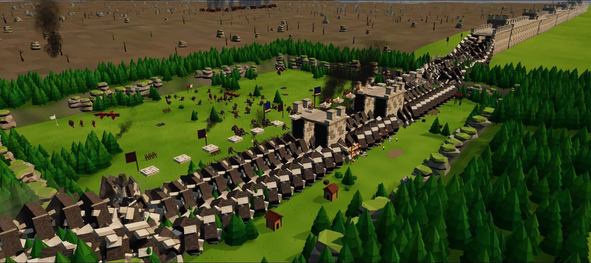 The Great Wall broken open, the Horde pouring through the breach
